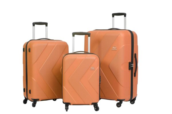 American Tourister Kamiliant 3 Pc Set 55 Cms, 68 Cms & 79 Cms Small, Medium & Large Set of Hard Sided 4 Wheels Spinner Trolley Bags (R.Rust)