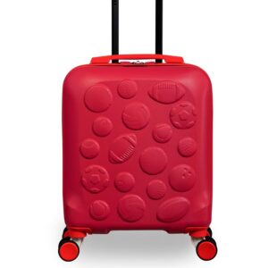 it luggage-Half Time-Poppy Red-Underseater-18 inches-Kids Luggage-Hardcase-Travel Bag-8 Wheel Trolley