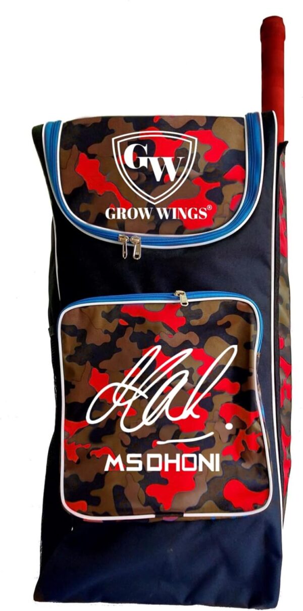 Grow wings New Cricket Kit Bag Light Weight with Attractive Design Kit Bag (RED)