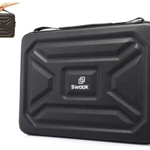 SwooK EVA Shockproof Laptop Sleeve Case Bag, Compatible with 13-14 inch MacBook Pro/Air, Surface Laptop, Chromebook, Inspiron, XPS, IdeaPad Yoga, Aspire E