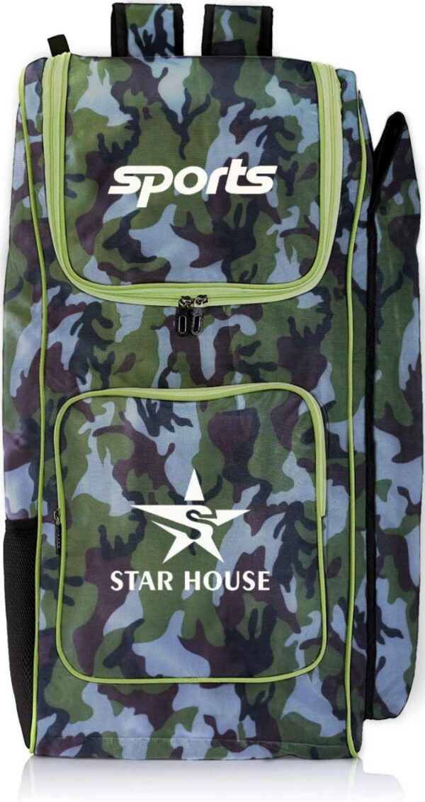 STAR HOUSE-Cricket Kit Bag with Heavy Padded One Side Bat (ROYAL ARMY)