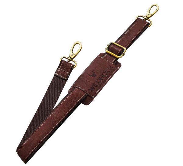 WildHorn Leather Strap Replacement for Laptop Messenger Bags I 52 inch Strap