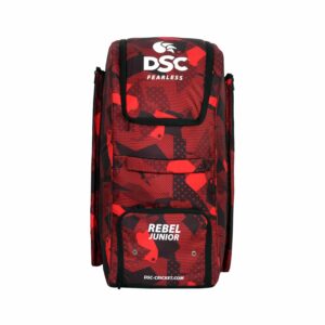 DSC Rebel Junior Duffle Cricket Kit Bag, Colour – Red/Black