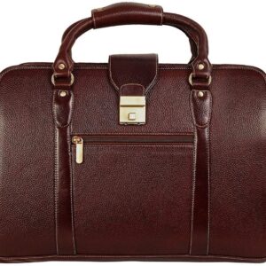 RICHSIGN LEATHER ACCESSORIES 24 litres Leather Laptop Briefcase Messenger Shoulder Bags