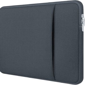 Dyazo 13-13.3 inch Laptop Sleeve Bag case Cover Compatible for Mac Book Pro/Air 2023-2021 M2 M1 & All Other Notebooks Neoprene with Front Pocket, Grey