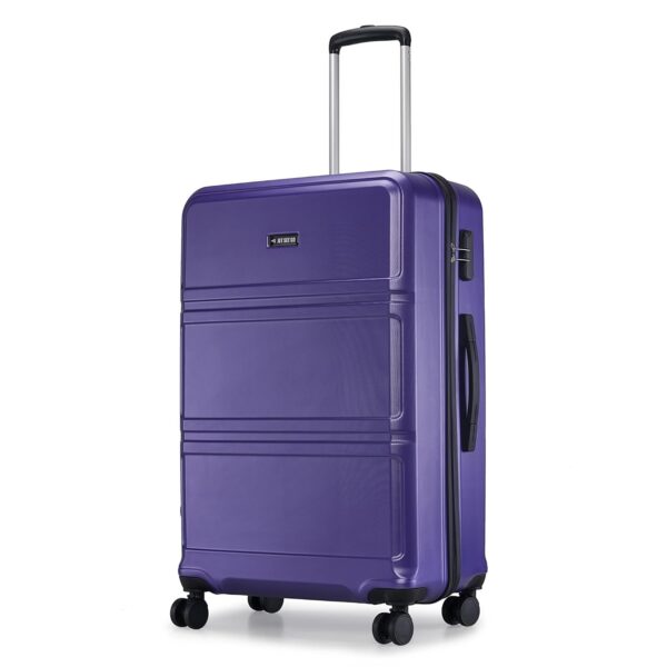 Nasher Miles Jet Set Go Dollar Hard-Sided Polycarbonate Check-in Luggage Purple 28 inch |75cm Trolley Bag