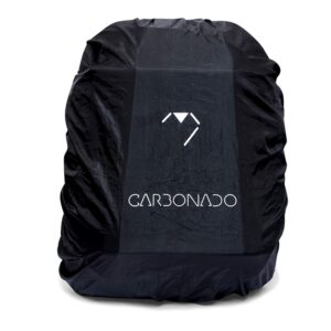 Carbonado Waterproof Rain and Dust Cover Laptop/Casual Bag of 20L to 30L (Black)