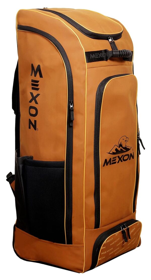 MEXON Cricket Duffle Kit Bag with Wheels (Brown)