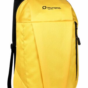 Murano Louis 10ltr Small Casual day backpack/Office Bag | Travel Bag | School Bag | College Bag | Versatile bag For Men & Women |For Girl & Boy (Yellow)