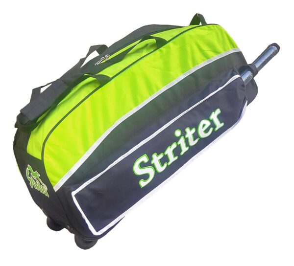 Striter® Cricket Kit Bag with Rolling Wheels – Large 30 Inch Heavy Duty – Green (Bag Only/Colors of Bag May Vary)