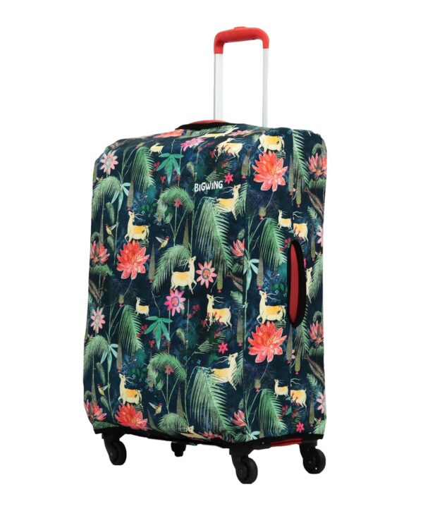 BIGWING Polyester Fabric Deer Print Small Size (20′ Inch) Protective Soft Luggage Trolley Bag Cover (Fits Only On Fabric/Soft Trolley Bag)