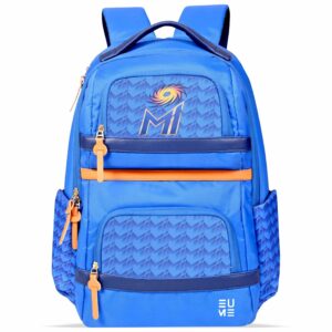 EUME Mumbai Indians 25 Ltrs Laptop Backpack with 1 Compartment | Men & Women | Fit Up to 15 inch Laptop | Royal Blue Color