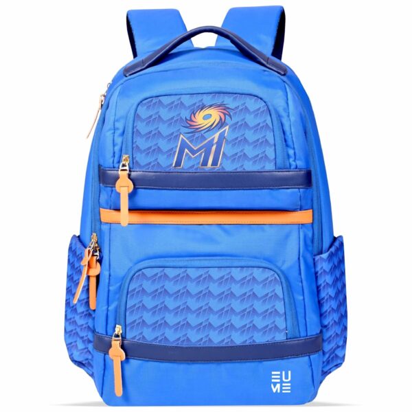 EUME Mumbai Indians 25 Ltrs Laptop Backpack with 1 Compartment | Men & Women | Fit Up to 15 inch Laptop | Royal Blue Color