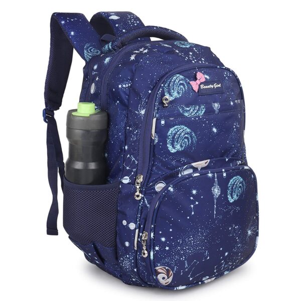 BEAUTY GIRLS 1546 Polyester Waterproof 30 L Designer Floral Printed School, College Tuition Backpack Bag for Girls and Women