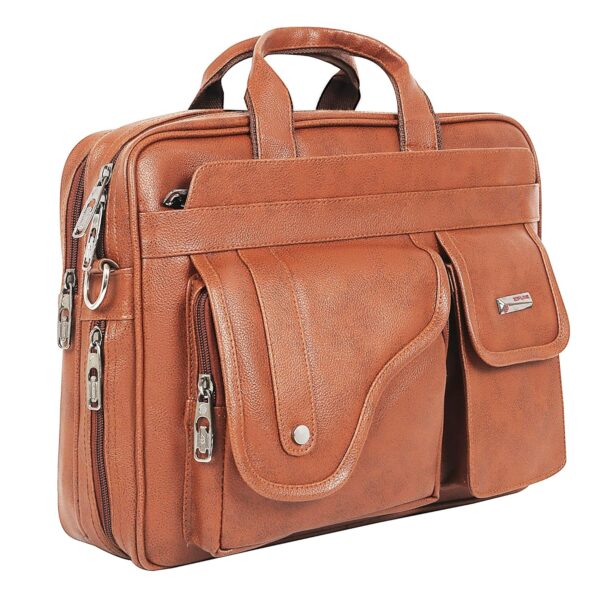 Zipline Office Synthetic Leather laptop bag for Men women, 15.6″ compatible laptop Messenger Bags for Men & Women