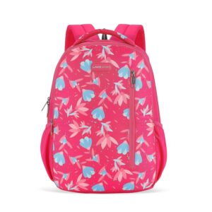 Lavie Sport Liliane 26L Floral Printed School Backpack for Girls | Stylish and Trendy Casual Backpack