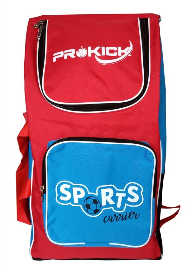 Prokick Sports Carrier Multi Utility Sports Cricket Bag – (Red/Sky Blue)