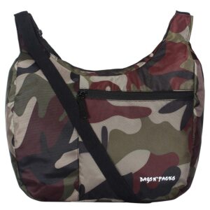 Bags N Packs Unisex Polyester Casual Smart Crossbody Sling Bag (Camouflage/Military)