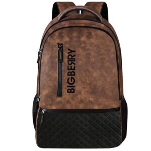 Bigberry Newage classic leatherite/faux leather Backpack with Multiple Compartments & organiser 28 L Laptop Backpack