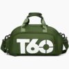 Lightniing Hammerz Duffle Bag for Travel Lightweight Waterproof Backpack for Gym Yoga with Shoe Compartment | Duffel Bag for Men Women (Army Green)