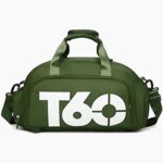 Lightniing Hammerz Duffle Bag for Travel Lightweight Waterproof Backpack for Gym Yoga with Shoe Compartment | Duffel Bag for Men Women (Army Green)