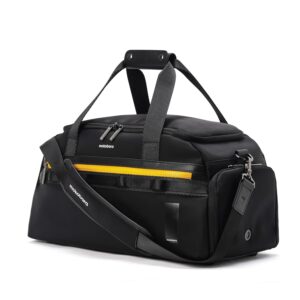 MOKOBARA The Bootcamp Duffle|28L Nylon Gym&Travel Bag With Detachable Sling|Perfect For Weekend Trips,Overnight Stays,&Sports|Lightweight,Durable Duffle For Men&Women (Crypto),21 Cm,Black