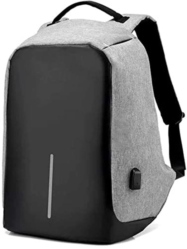 BAGELLO BAG Anti Theft Backpack Bag Hard Case15.6 Inch Laptop Business with USB Charging Port and Water Repellent Bag for Men Women (Grey)